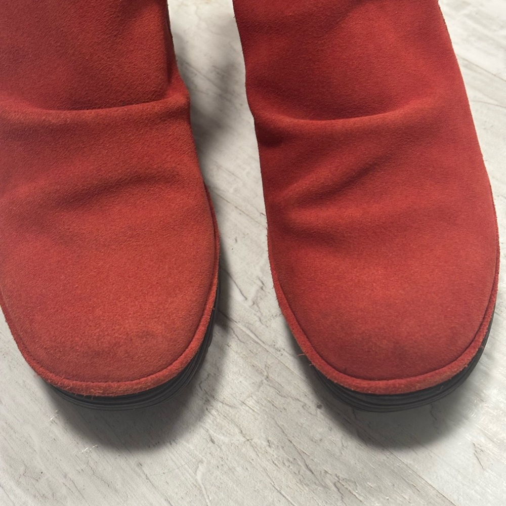 Fly London Women's Rust Red Suede Ankle Boots Size EU 38 - Picture 3 of 13